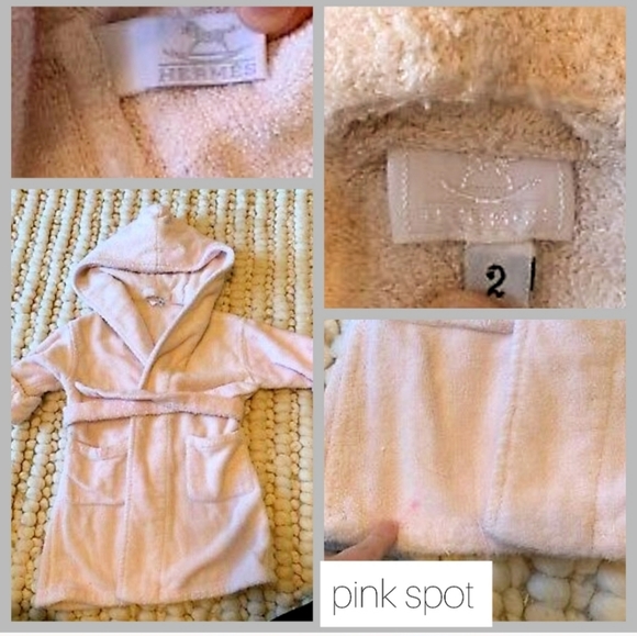 Hermes Other - Hermes sz 2T bath Robe Pale Pink